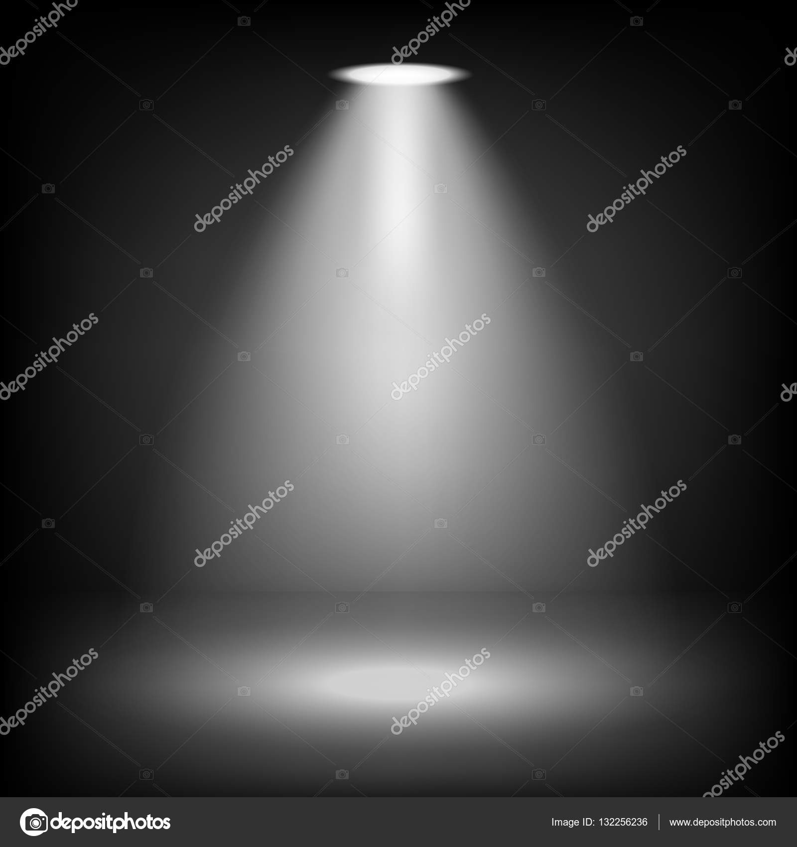 Spotlights shining on transparent background Stock Vector by ...