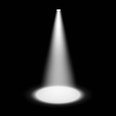 Saydam arka plan üzerinde parlayan ışık