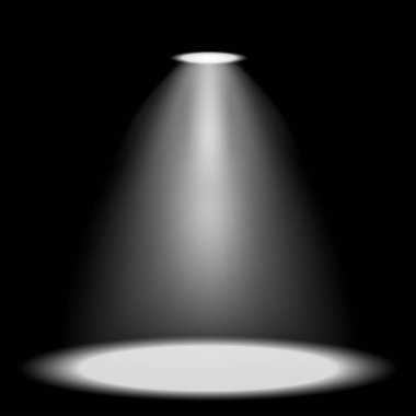 Saydam arka plan üzerinde parlayan ışık