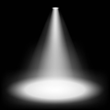 Saydam arka plan üzerinde parlayan ışık