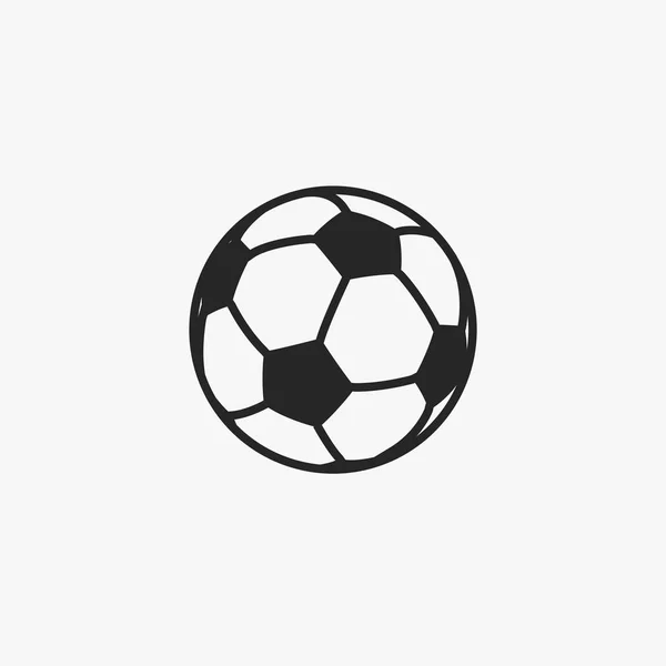 Επίπεδη εικόνα του ποδοσφαίρου — Διανυσματικό Αρχείο