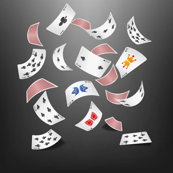 Tarjeta de póquer banner disperso — Archivo Imágenes Vectoriales