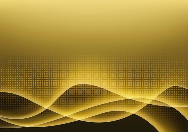 Металевий золотий банер з текстовим простором Ілюстрація — стоковий вектор