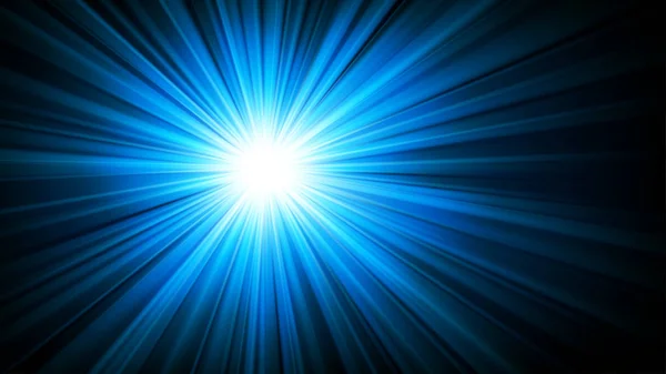 Luz azul brilhando da escuridão 16: 9 Relação de Aspecto — Vetor de Stock
