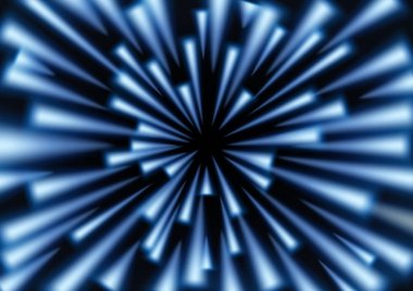 Mavi simli ışık vektör resimleme yağmuru