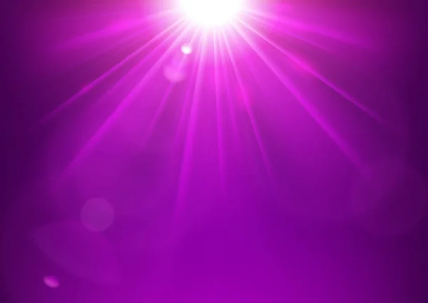 Сияющие Фиолетовые Огни Бликом Объектива — стоковый вектор
