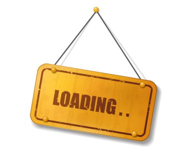 Yükleme metni, Vektör İllüstrasyonlu klasik eski altın tabelası