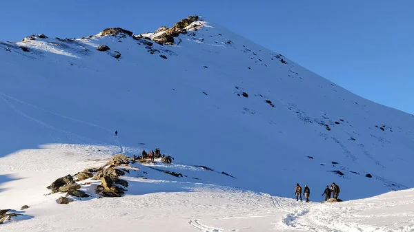 Trekking Cima Montaña — Foto de Stock