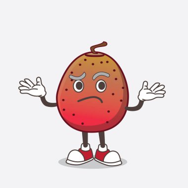 Hint inciri çizgi filminde maskot karakterinin komik sırıtış ifadesi.