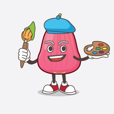 Java Apple karikatür karakteri ressamı tarzında bir resim.