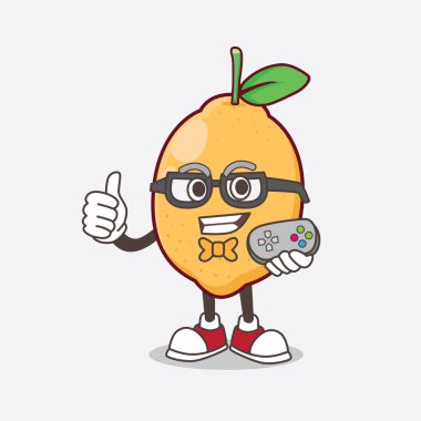 Çekici oyuncu olarak Lemon Fruit çizgi film maskotu karakterinin bir çizimi