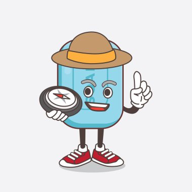 Mavi Sabun çizgi film maskotu karakterinin bir çizimi.