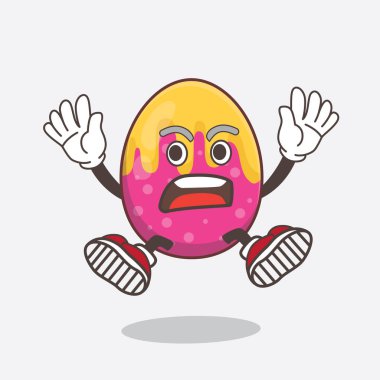 Paskalya Yumurtası çizgi film maskotu karakterinin şok edici bir örneği.