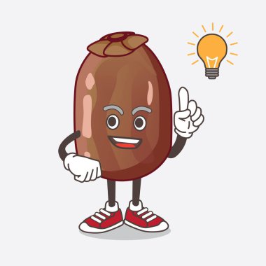 Flört Meyvesi çizgi film maskotu karakterinin bir çizimi bir fikir edinin.