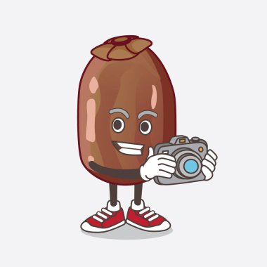 Fruit Fruit çizgi filmindeki fotoğrafçı karakterinin bir çizimi.