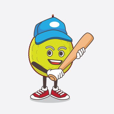 Beyzbol oynayan Entawak Fruit çizgi film karakteri.