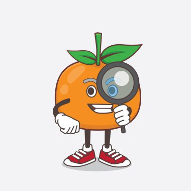 Dedektif tasarımı rolünde Mandarin Orange çizgi film karakteri.