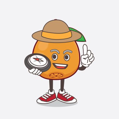 Navel Orange çizgi film maskotu karakterinin bir çizimi.