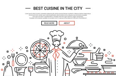 En iyi mutfağı kentin - satırı tasarım web sitesi banner