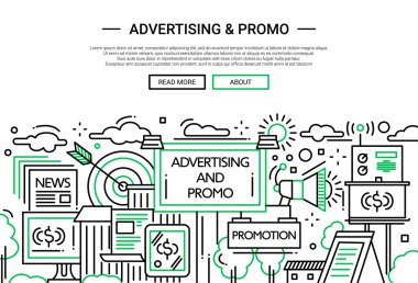 Promo - satırı tasarım web sitesi banner ve reklam