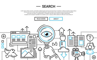 Arama - Tasarım Web sitesi banner temlate hattı