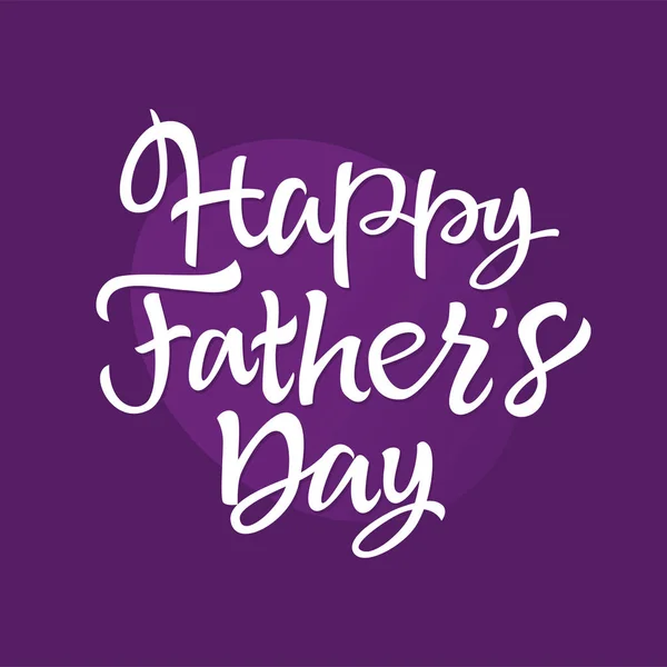 Fathers Day - vector hand drawn brush lettering