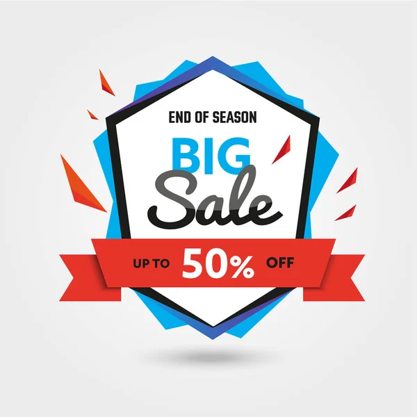 Big Sale - сучасна векторна ілюстрація знижок — стоковий вектор