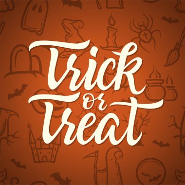 Ya parani ya canini - Cadılar Bayramı kutlama poster hat metin ile