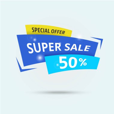 Soyut büyük satış şablonu - modern vektör çizim