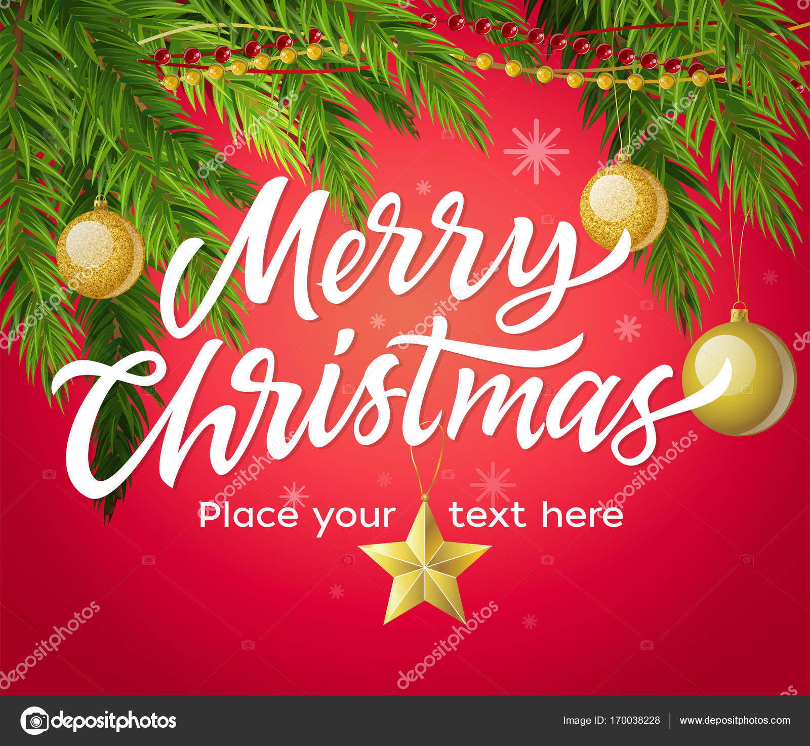 メリー クリスマス テキストの現代ベクトル図 ストックベクター C Boyko Pictures