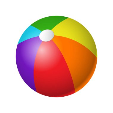 Beachball - modern vektör gerçekçi izole nesnesi