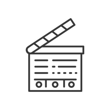 Klaket - satırı tasarım tek izole simgesi