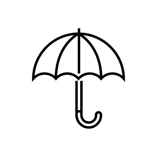 Umbrella - line design single isolated icon