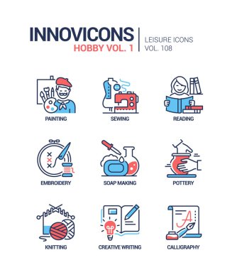 Hobi ve etkinlikler - satır tasarım biçimi simgeleri belirlendi