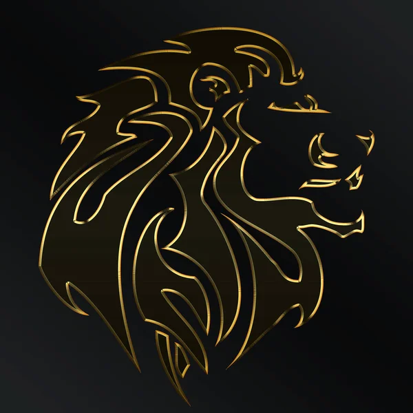 Иллюстрация Золотого Льва — стоковое фото