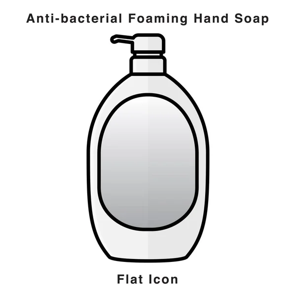 Bacterial Foaming Hand Soap Hand Sanitizer Alcohol Based Hand Rub — Stock Vector