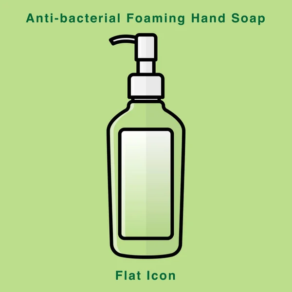 Bacterial Foaming Hand Soap Hand Sanitizer Alcohol Based Hand Rub — Stock Vector