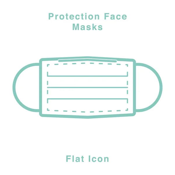 Respiración Máscara Respiratoria Médica Hospital Contaminación Protegen Enmascaramiento Facial Ilustrar — Vector de stock