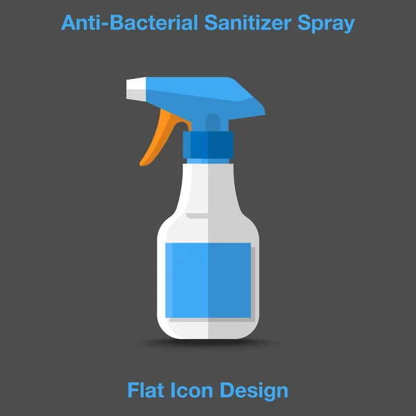 Bacteriële Sanitizer Spray Hand Sanitizer Dispenser Infectie Controle Concept Ontsmettingsmiddel — Stockvector