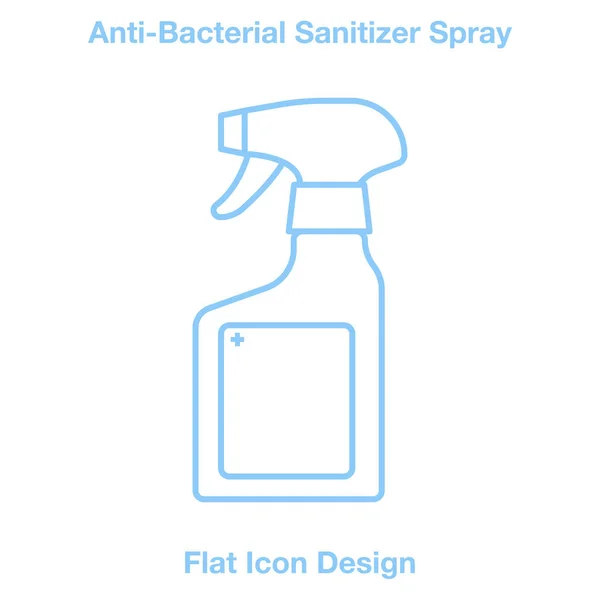 Bacteriële Sanitizer Spray Hand Sanitizer Dispenser Infectie Controle Concept Ontsmettingsmiddel — Stockvector