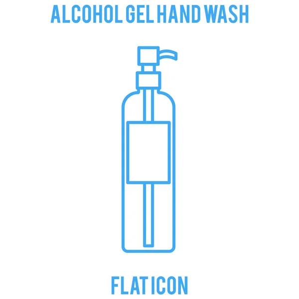 Alcohol Gel Alcohol Hand Gel Hand Wash Hygienic Gel Hands — Stock Vector