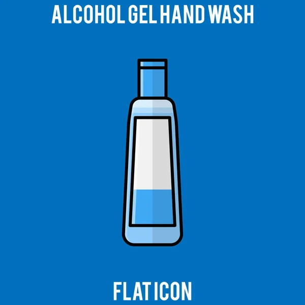 Alcohol Gel Alcohol Hand Gel Hand Wash Hygienic Gel Hands — Stock Vector