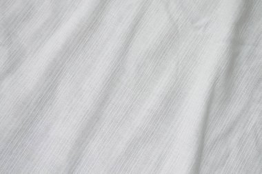 Beyaz keten kumaş dokusu kırışık veya arkaplan.