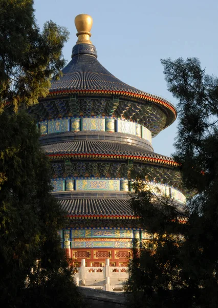 Temple Ciel Pékin Chine Tian Tan Pékin Chine Tiantan Signifie — Photo