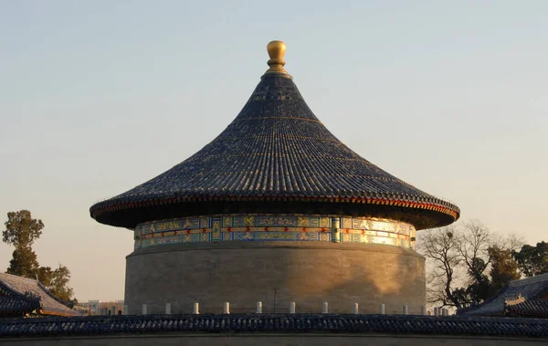 베이징에 천국의 베이징에 그대로 천국의 제단을 이것은 베이징의 명소인 하늘의 — 스톡 사진