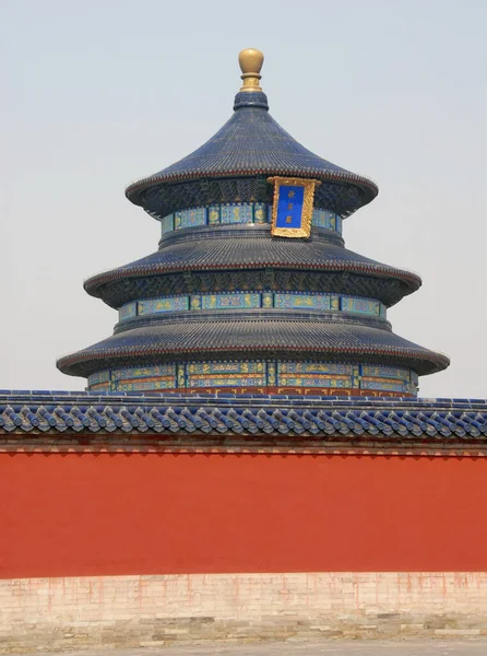 Mennyország Temploma Pekingben Kínában Tian Tan Pekingben Kínában Tiantan Szó — Stock Fotó