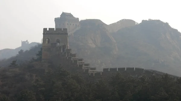 Die Chinesische Mauer Dieser Abschnitt Der Chinesischen Mauer Ist Jinshanling — Stockfoto