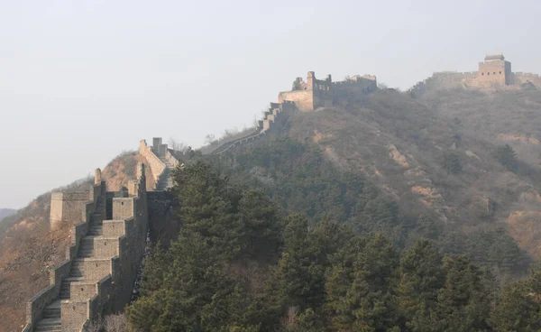 Grande Muralha China Esta Seção Grande Muralha Jinshanling Uma Parte — Fotografia de Stock