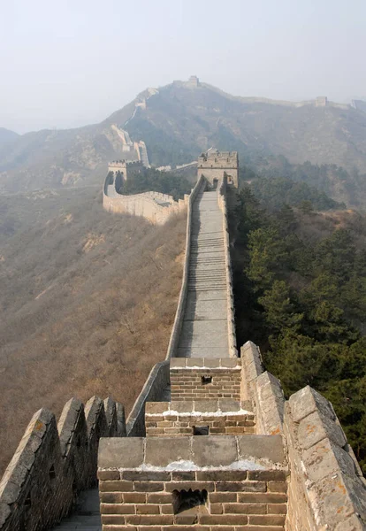 Grande Muraille Chine Cette Section Grande Muraille Est Jinshanling Une — Photo