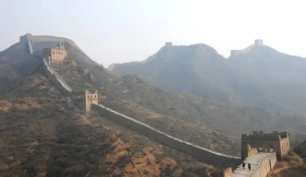 Great Wall China Section Great Wall Jinshanling Wild Part Scenic — 스톡 사진